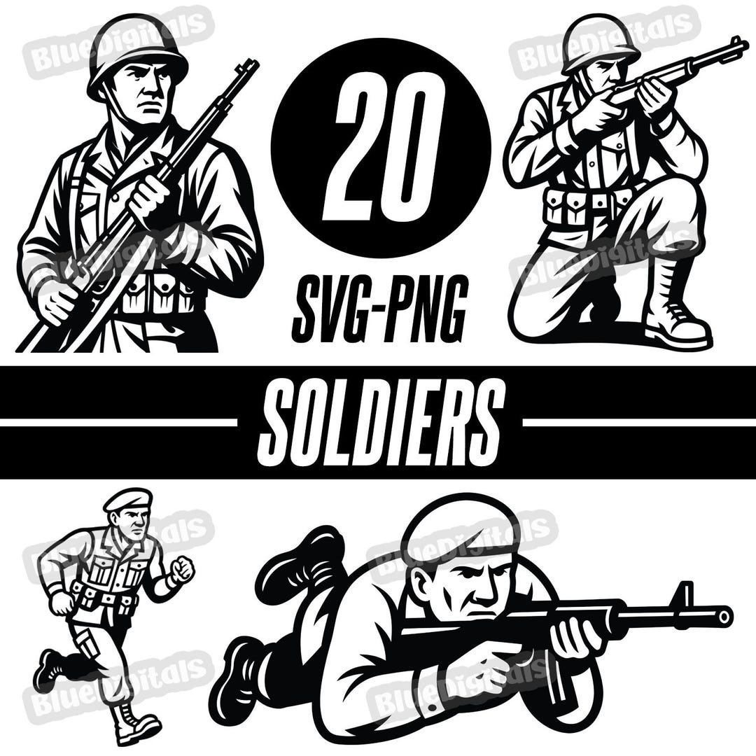 Soldier Rotc Svg Soldiers SVG, Military and Soldier Themed Vector SVG and PNG Files ...