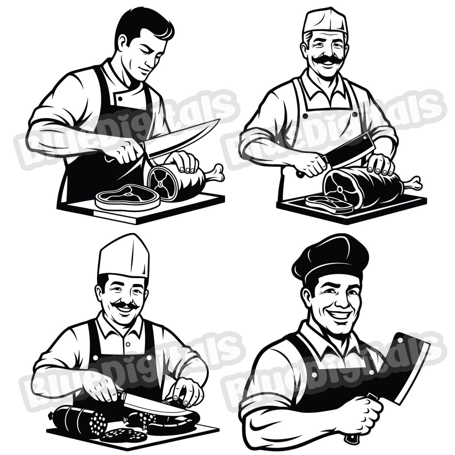 Slaughter Svg Butchers SVG, Butchery Themed SVG and PNG Files, Butcher Men and Women ...