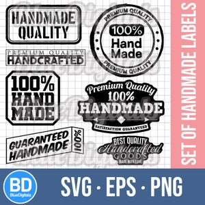 Handgjorda etiketter i Svg | Handgjorda etiketter i Eps | Handgjorda png-stämplar | Handgjorda etiketter och stämplar i vektorformat