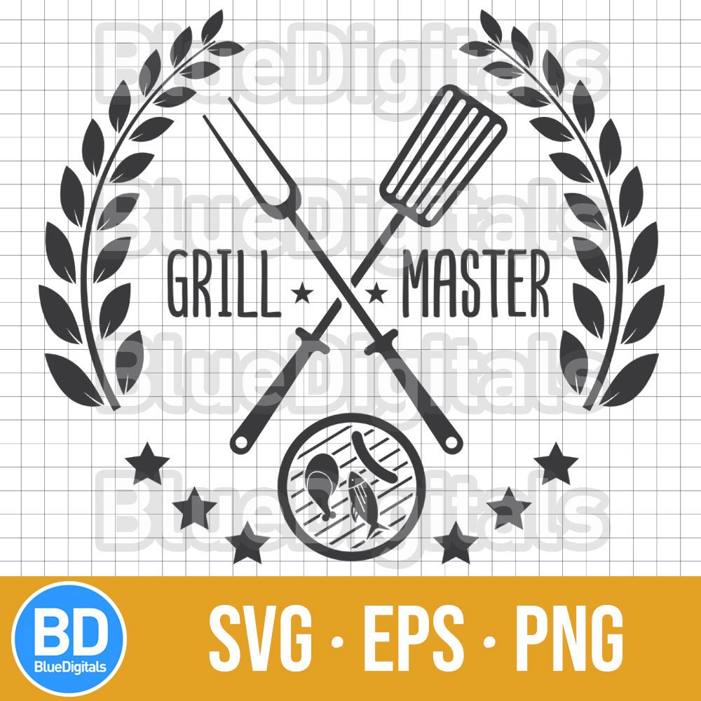 Grill Master SVG Bbq Master EPS Icono Grill Master PNG Vector Grill Master Laurel Vector Svg Png Grill Master Logo 300 ppi Png Etsy Mexico