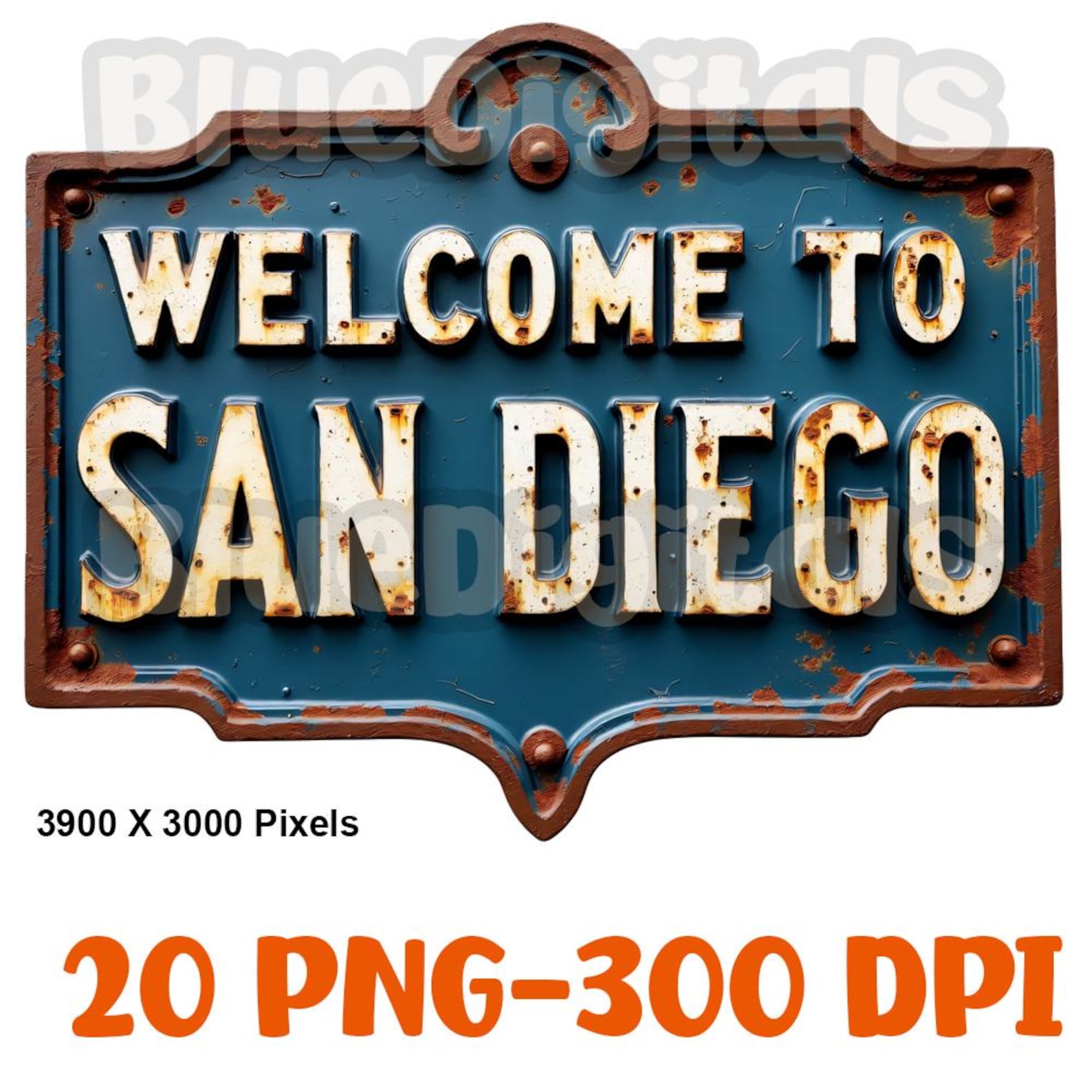 Welcome Signs Png Clipart, Oil Paint Welcome Clipart, Set of 20, Rusty ...