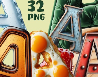 Letter A PNG, Png Letter A 300 dpi, Sublimation Png Letter A, Metal Wooden Letter A, Food Letter A, Printable PNG Letter A, Commercial Use