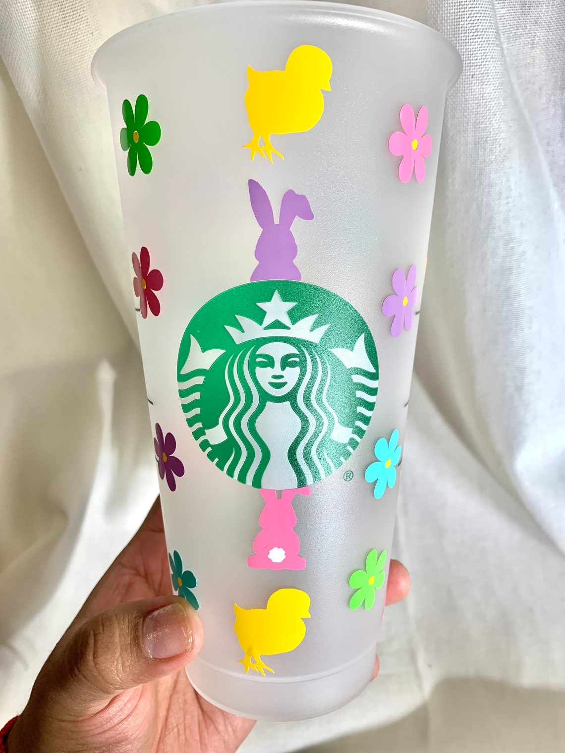 Easter Chick Starbucks Cups Etsy