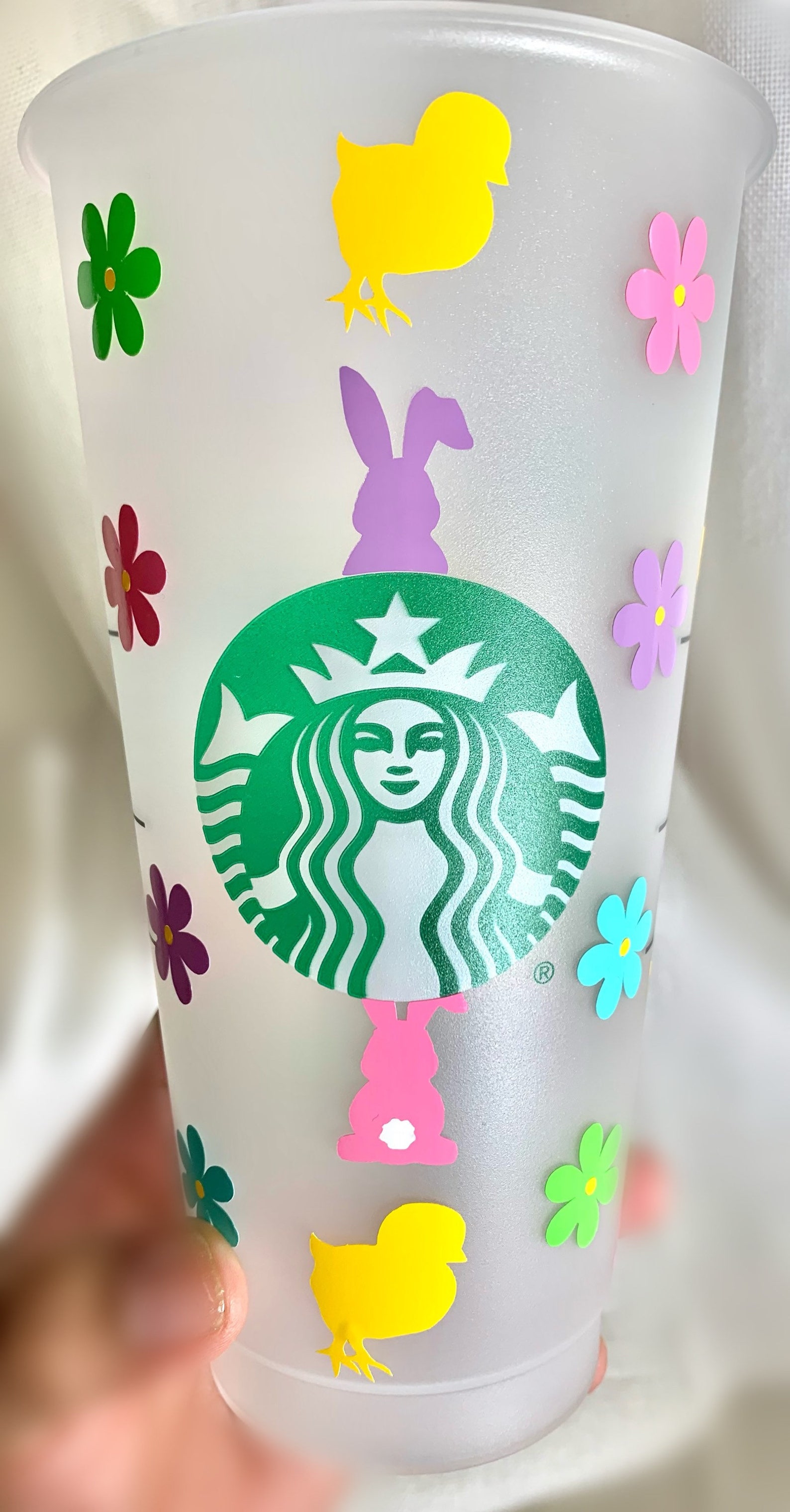Easter Chick Starbucks Cups Etsy