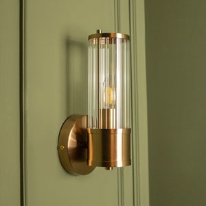 Handmade Wall Mounted Lamp, Glass Tube Wall Lighting, Modern Design Bedside Light Shade, Housewarming Gift Hanging Sconce MODEL : MARSILYA