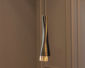 Gold-Plantium or Platinum-Gold Single Pendant Light, Modern Home Decor Pendant Lighting  Art Deco Pendant Lamp  MODEL : KUTAN