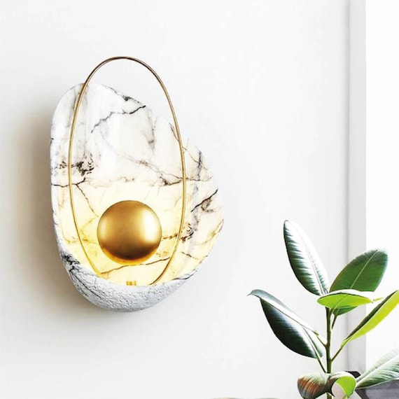 Marble wall lamp outlet