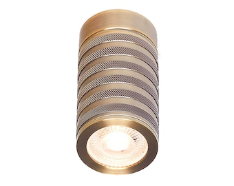 Spot Lamp, Modern Minimalist Brass Wall & Ceiling Light, Art Deco Tube Sconce, Housewarming gift Lighting MODEL : BELLA
