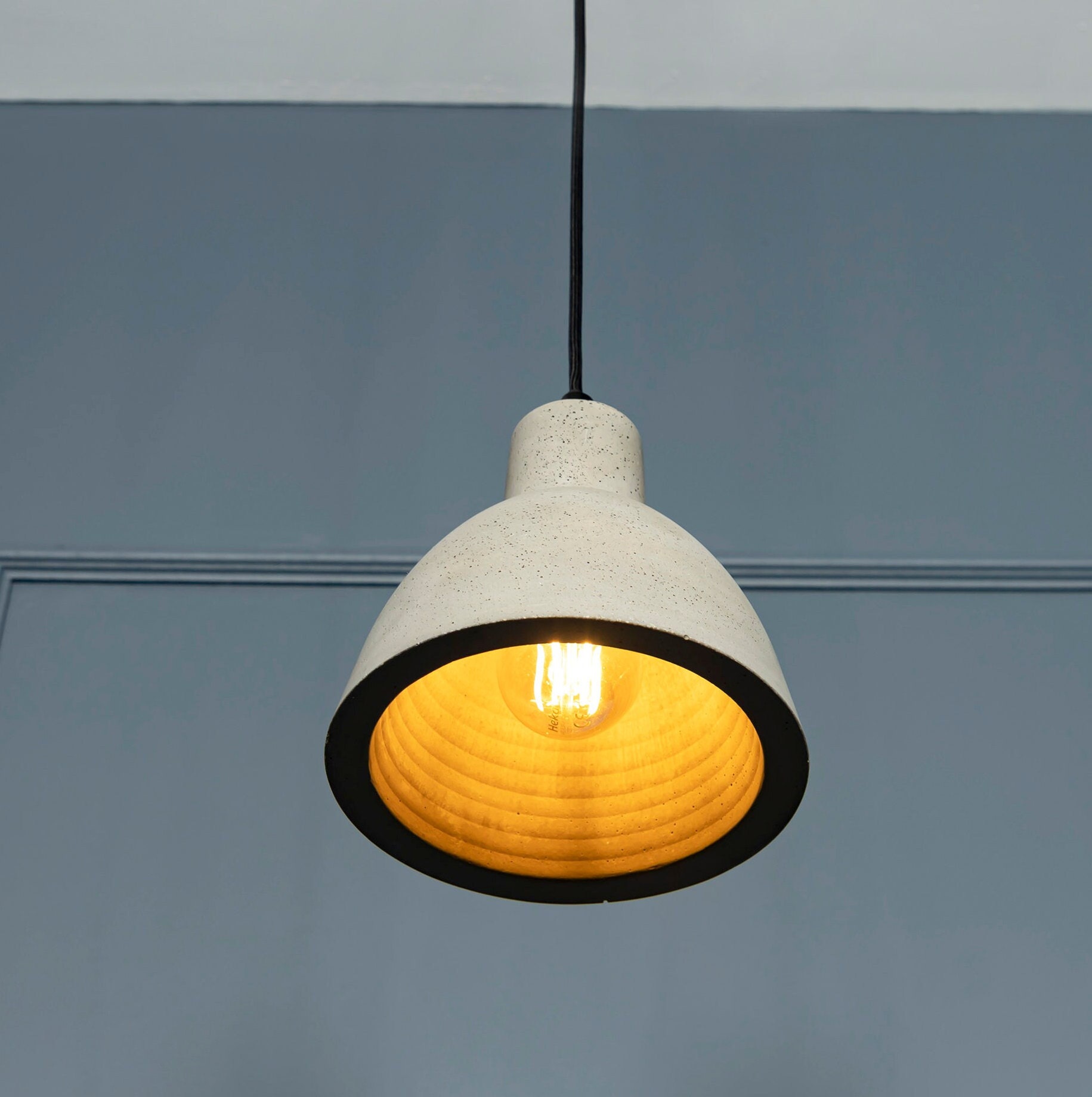 Concrete Cement Pendant Lighting Kitchen Island Ceiling Lamp