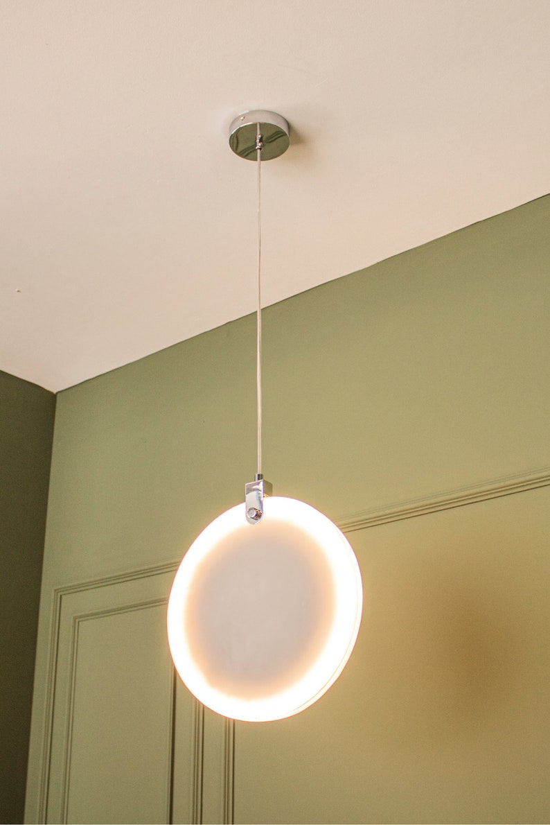 Marble Pendant Lamp, Handmade LED Lighting Chandelier, Art Deco Hanging Lamp, Ceiling Light Fixture Unique Lamp Model Aspendos
