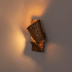 Brass Wall Lamp, Rustic Industrial Wall Sconce Light, Resin Protected Antique Lighting for Home and Office Design Wall Decor Model: Bolivya