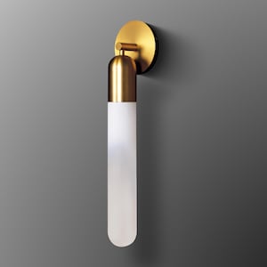 Applique da parete moderna in vetro dorato – Lampadina GU10, 62 cm