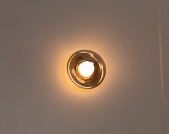 Handmade  Wall Lamp, Modern Home Decor Bedside Lighting, Brass Light for Bedroom, Housewarming Gift Sconce MODEL: LABRANDA