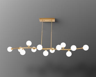 Handmade Globe Chandelier: Modern Pendant Lighting