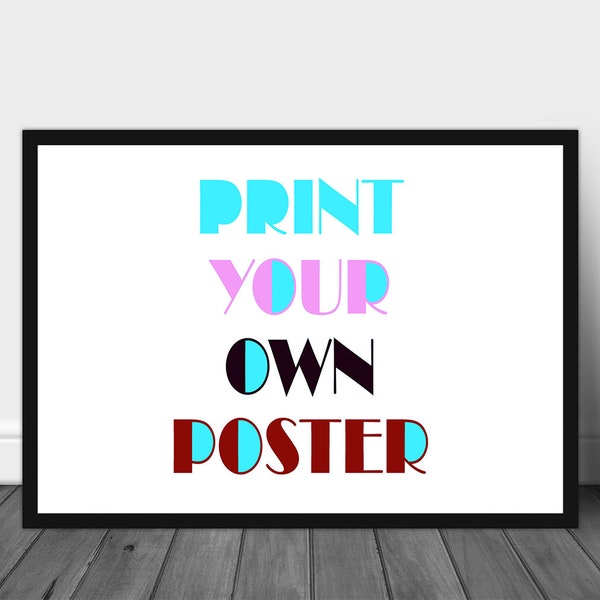 Custom Poster Printing, Custom Print, Personalized Poster, Family Photo Poster, High Quality Print, Movie Poster, Christmas Gift