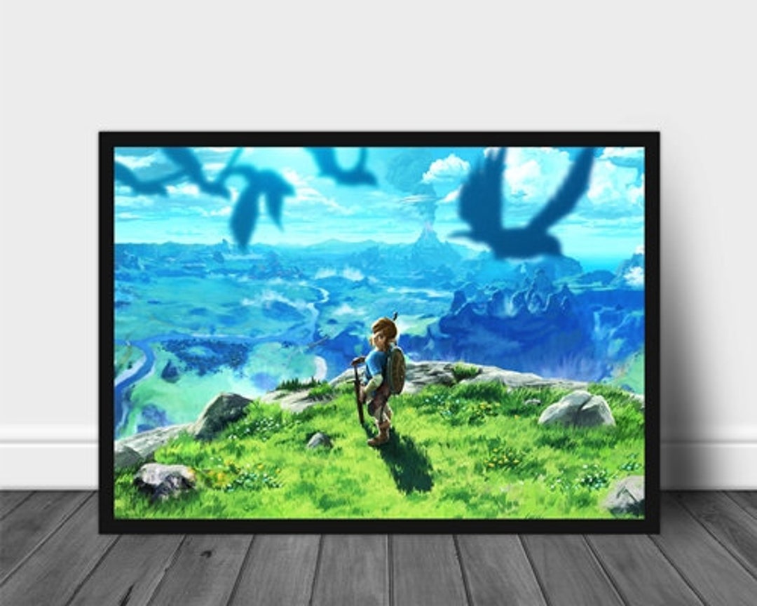 The Legend of Zelda Poster, Zelda Wall Art, Breath of the Wild, Majora