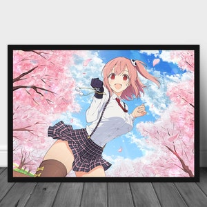 Pop Japan Anime Figure Summer Time Rendering Poster Aesthetics Music Manga  Cover Canvas Print Wall Art Girl Kawaii Room Decor