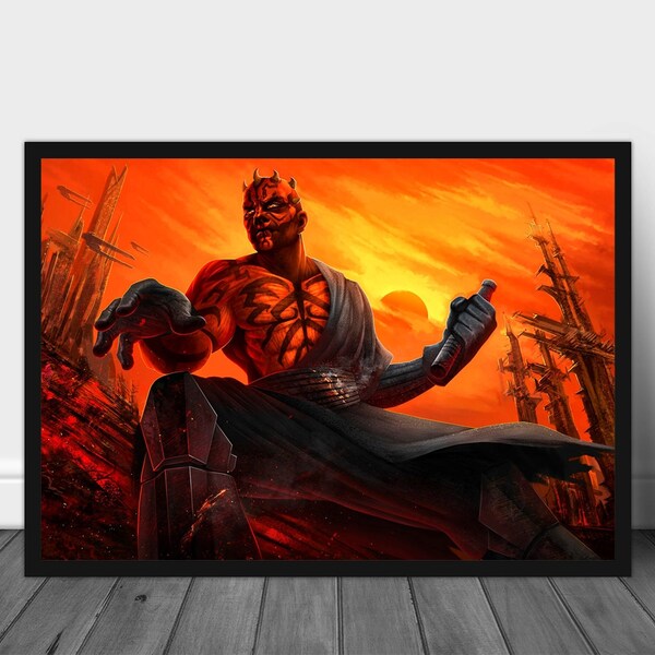 Darth Maul Poster - Etsy UK