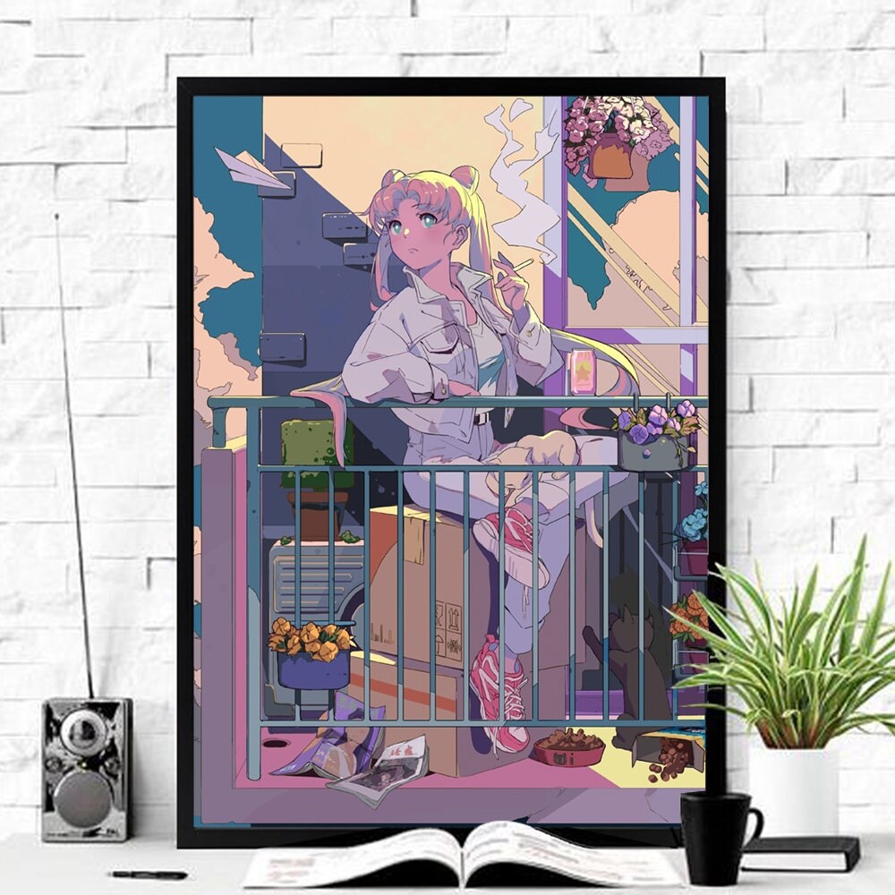 Cute girl anime Poster for Sale by iWallGlow