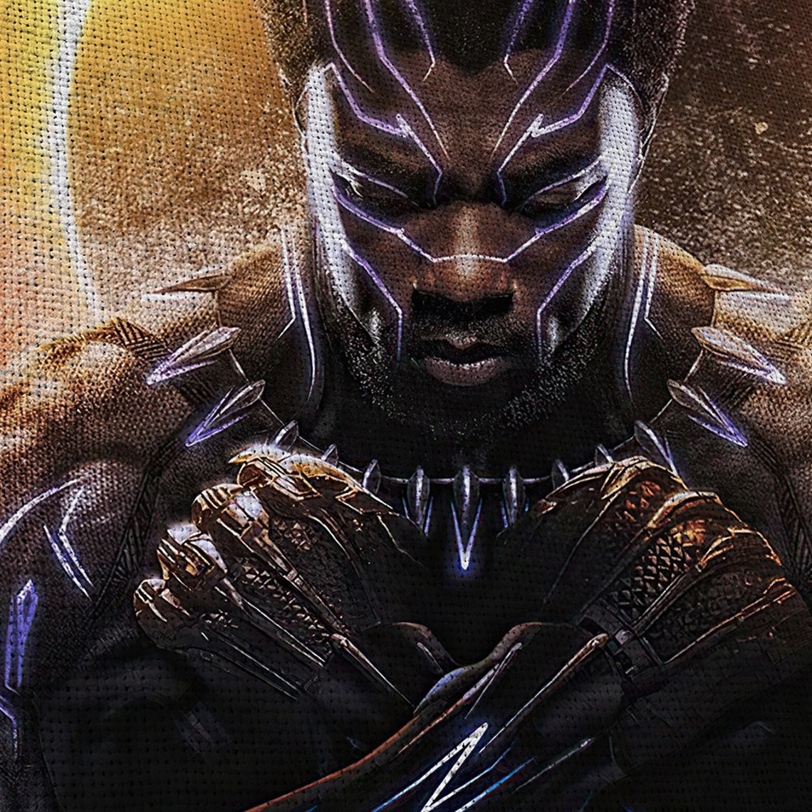 Black Panther Chadwick Boseman 5 Piece Canvas Wall Art Marvel Etsy