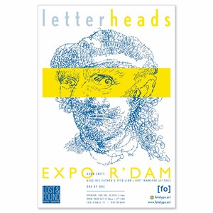 Cartel xxl de edición limitada "Twisted type 1", Rembrandt & Vincent van Gogh autorretrato collage, tipografía, maestros holandeses