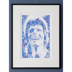 Edición limitada David Bowie Risograph Print, edición de 20, Membrete "David tipo 1, B un poco como Bowie", Riso print, arte, homenaje