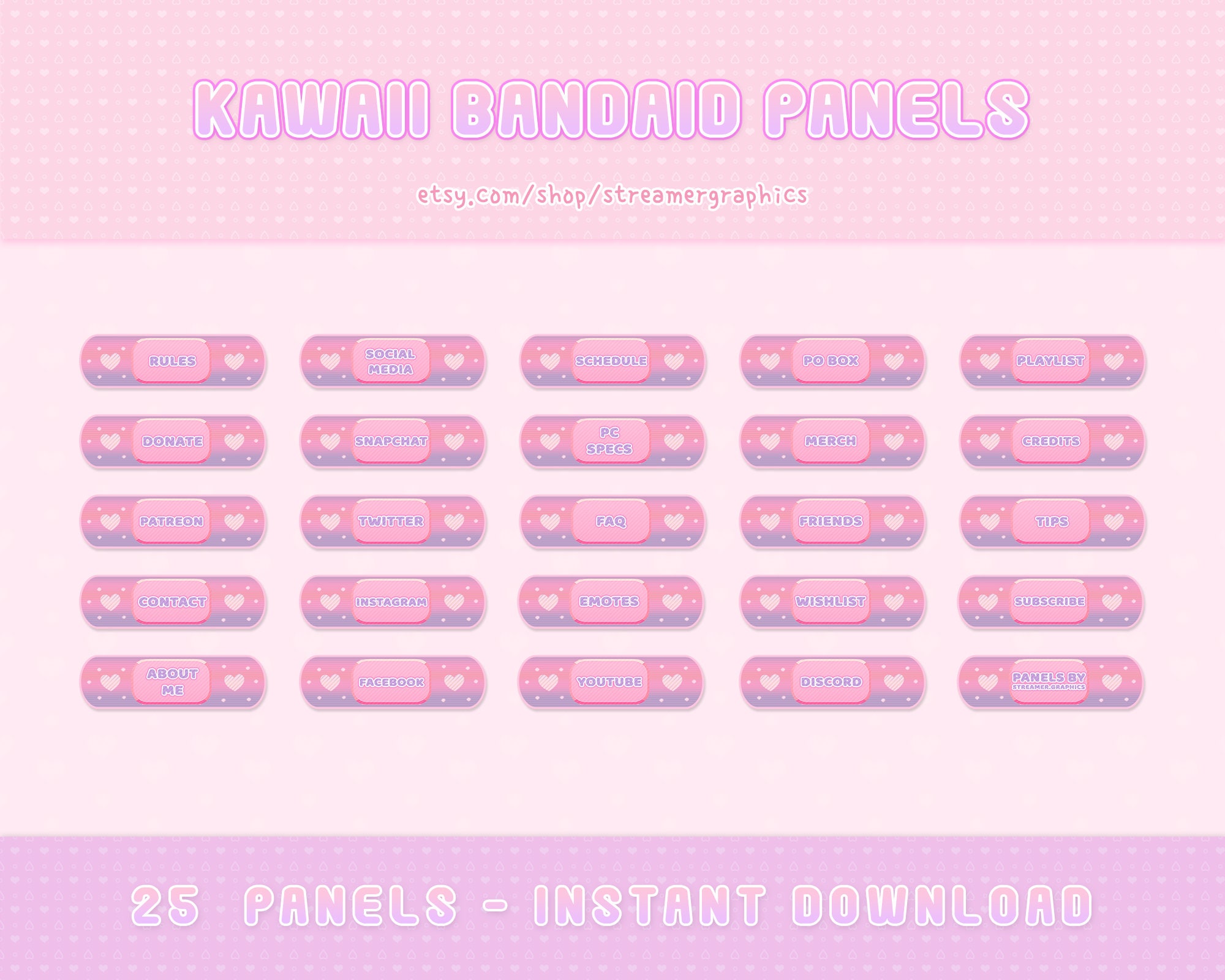 girly twitch panels girly twitch panels
