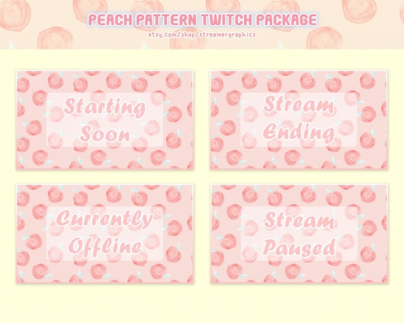 Twitch peach Peach Overlay