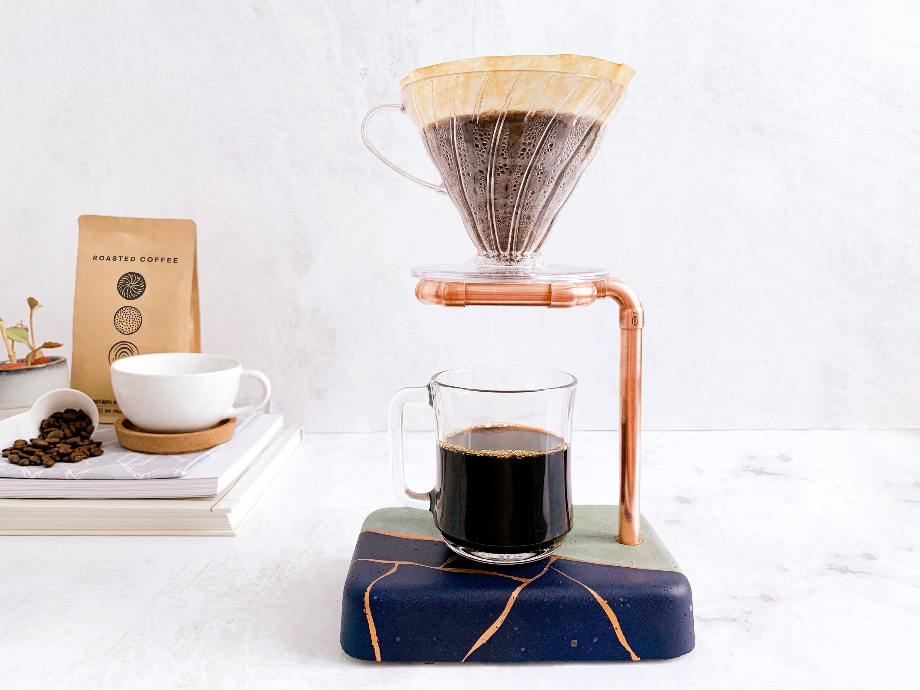 Best Pour Over Coffee Stand Drip Coffee Maker Set Handmade Etsy