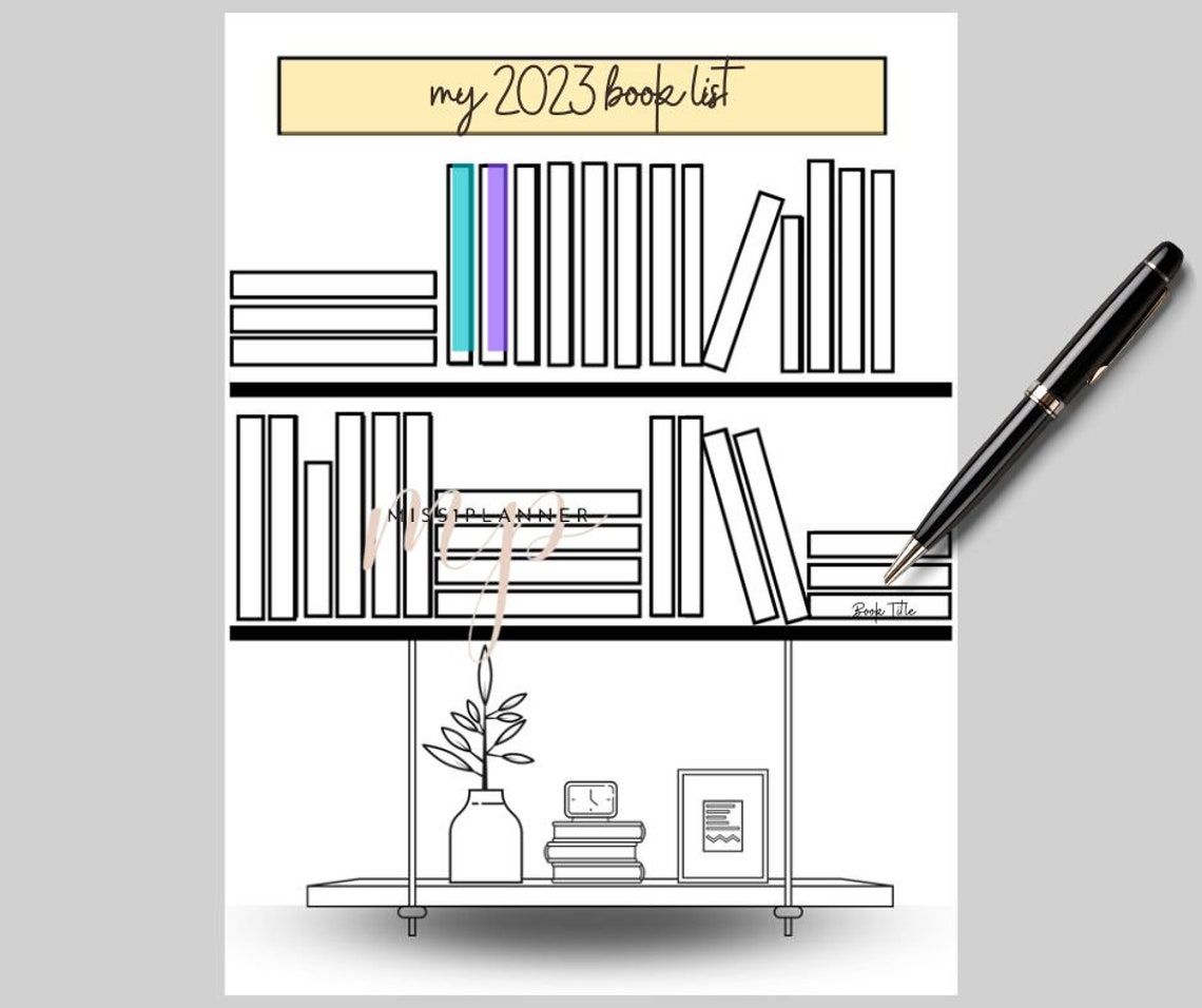 Digital Bookshelf Template,book Tracker Printable, Bookshelf Reading Digital Bookshelf Template,book Tracker Printable, Bookshelf Reading
