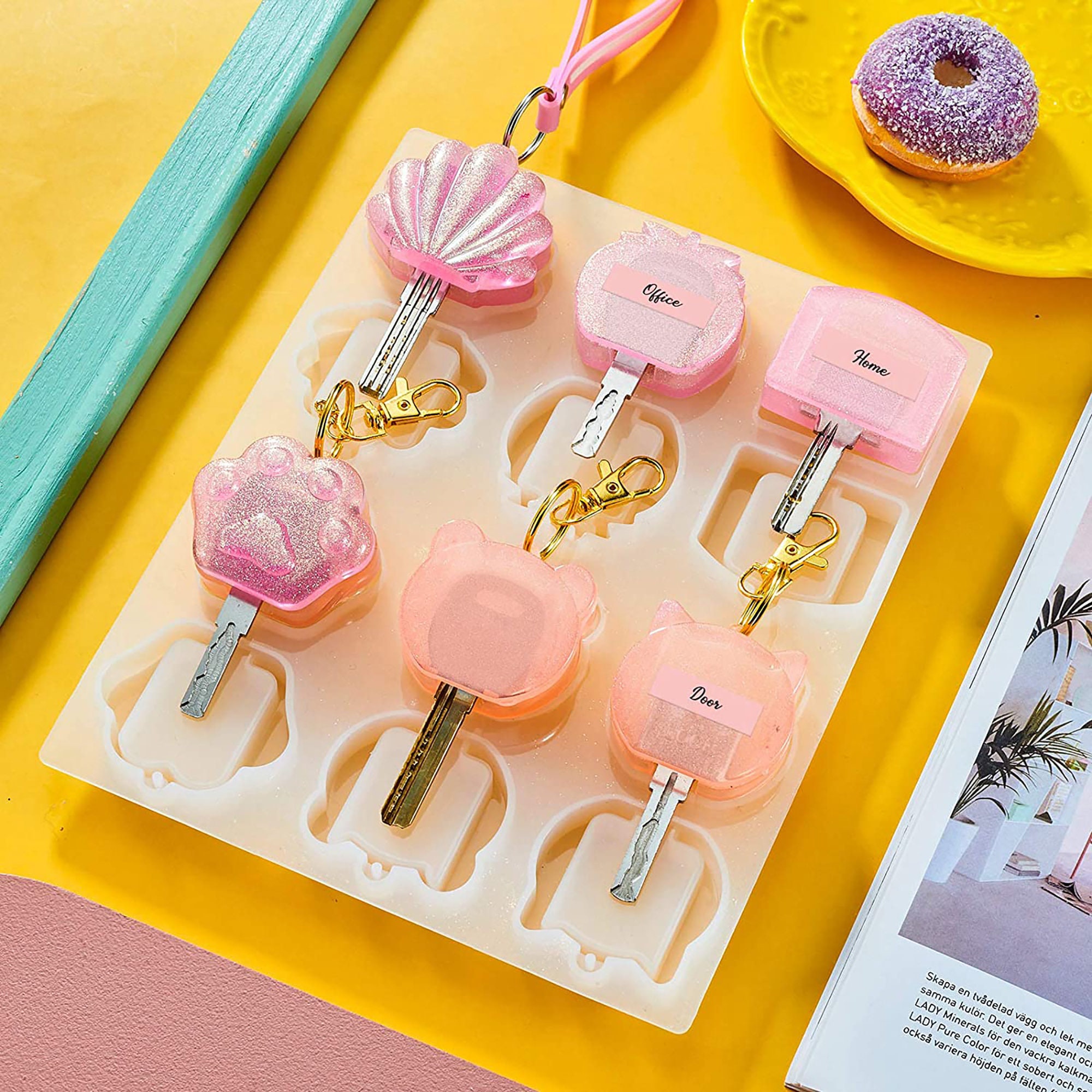 Key cover silicone mold key caps resin mold key protector Etsy