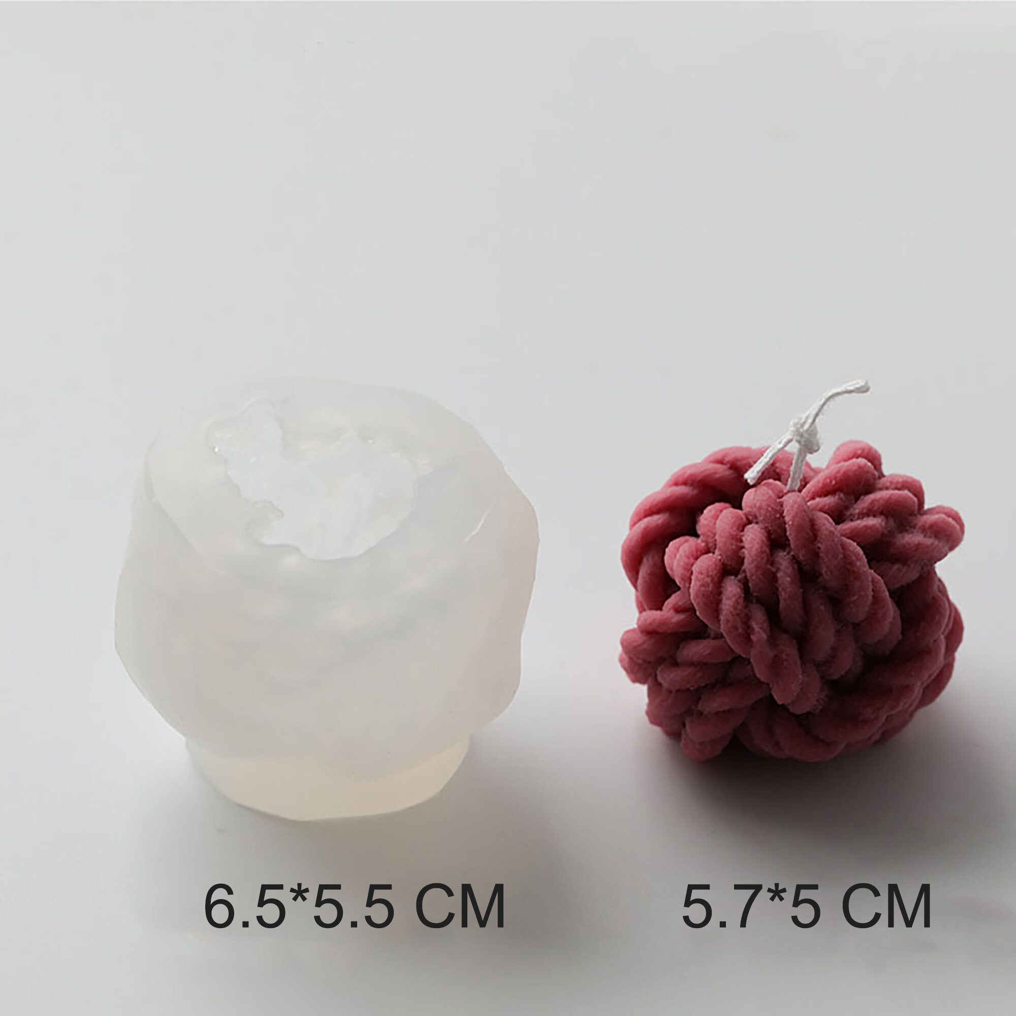 Ball of Yarn Shape Candle Silicone Mold Yarn Ball Candle Etsy