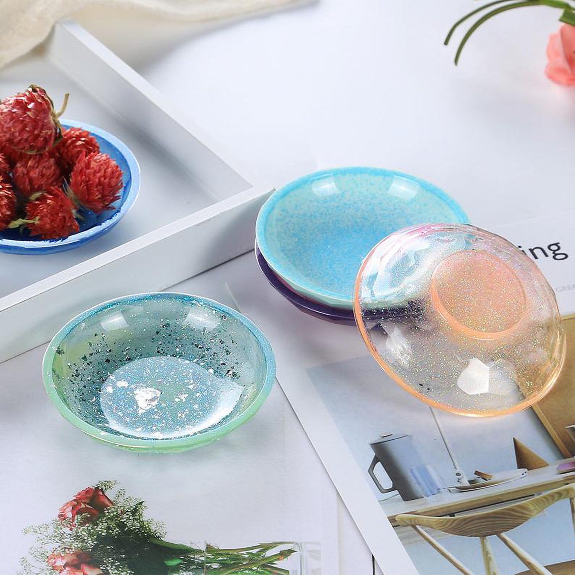 Small Dish Resin Mold Round Dish Silicone Mold Epoxy Resin Etsy Australia