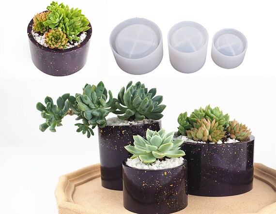 DIY Succulents Flower Pot Silicone Mold Concrete Table Goods Tray Mold DIY Succulents Flower Pot Silicone Mold Concrete Table Goods Tray Mold
