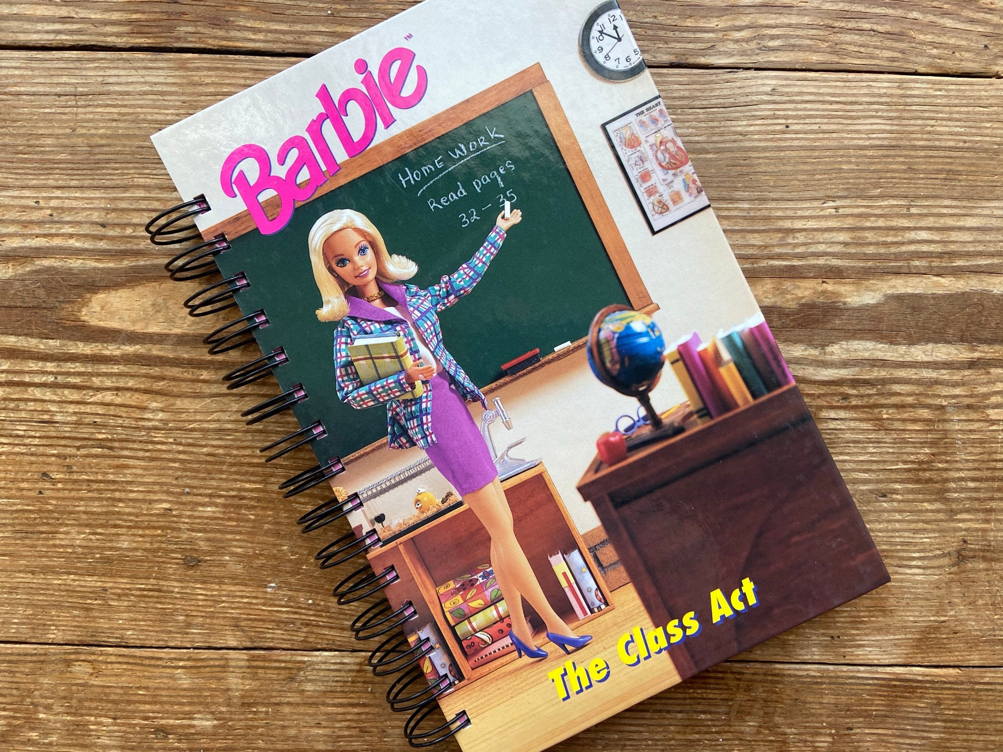 Barbie Book Notebook//Teacher//Childrens Etsy