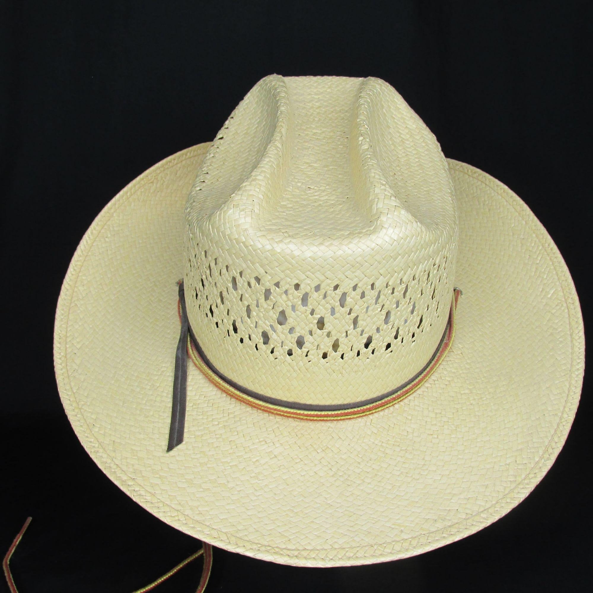 MHT Cowboy Hat 6 7/8 Straw Master Hatters of Texas Womens Etsy