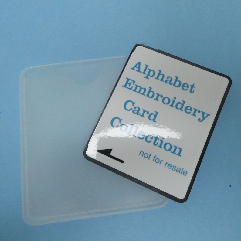 Brother SE350 Original Alphabet Embroidery Card Collection Etsy
