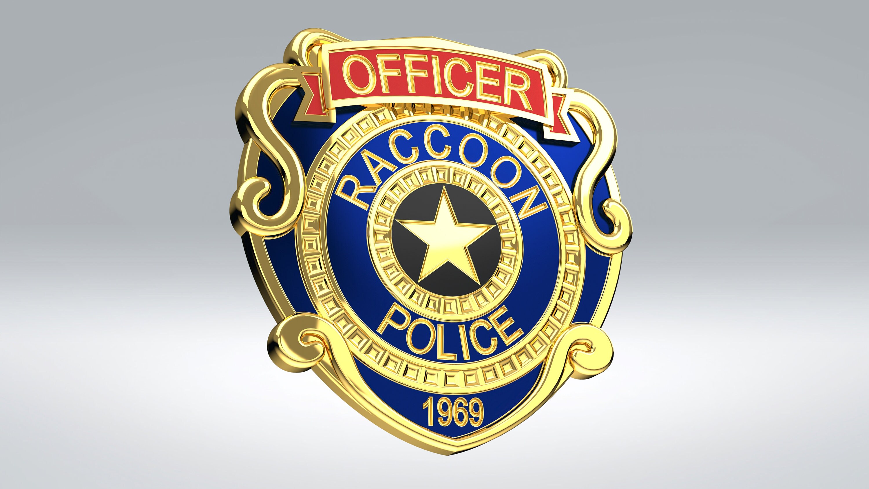 Raccoon City Police Badge 3D Print Model Resident Evil | Etsy