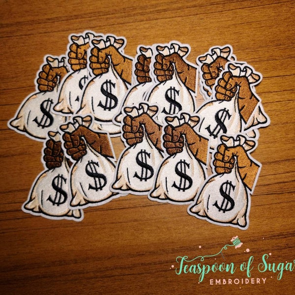 Money Bag Patch Etsy