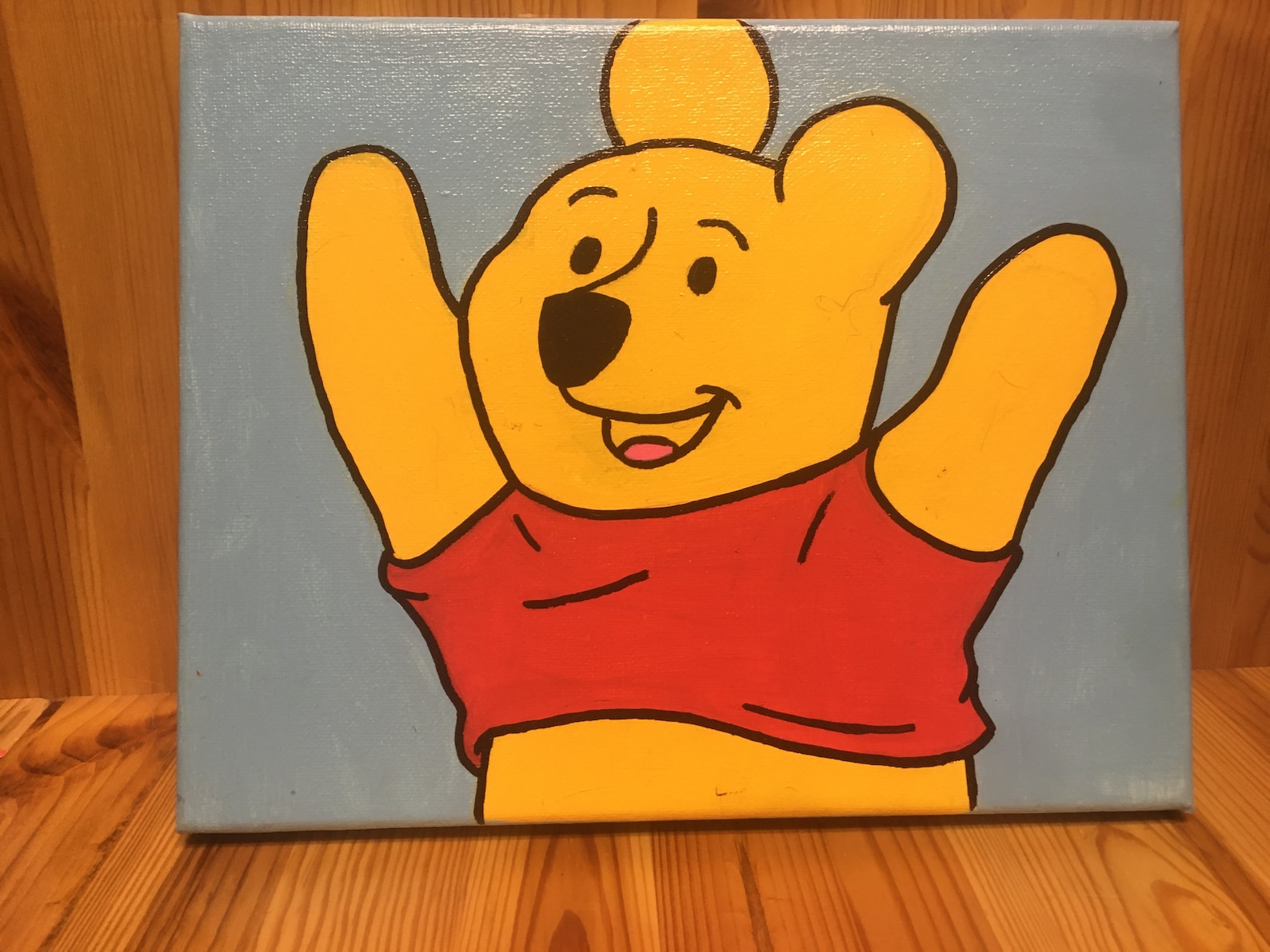 Winnie the Pooh Inspired Canvas Painting Etsy