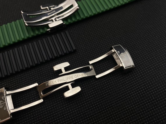 Patek Philippe PP 21mm Rubber Strap Band Black or Green for - Etsy