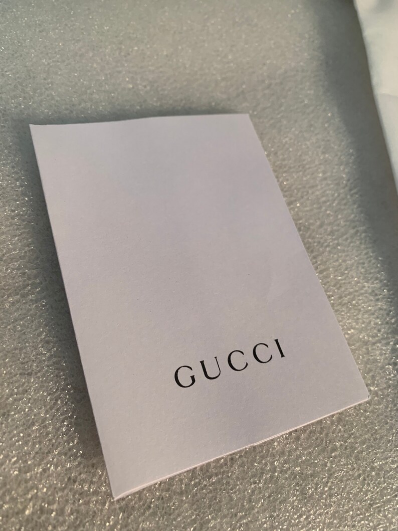 Gucci Packaging Bag and gift card/wish card Holder 10x8.5 Etsy