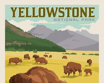 Riley Blake Fabrics - Yellowstone National Park Panel
