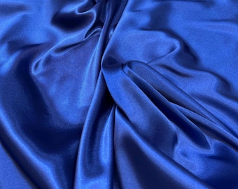 Satin Fabric - Silky Satin Solid Royal Blue 340 - Shannon Fabrics