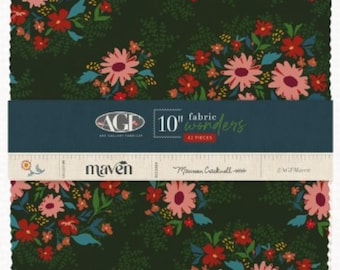 Art Gallery Fabrics Maven 10" Cotton Squares – Maureen Cracknell Boho Folk Floral