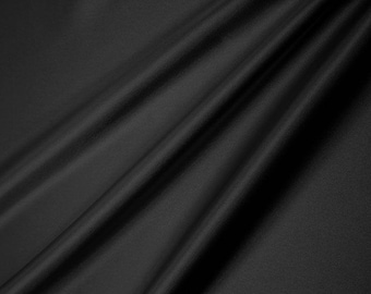 Satin Fabric - Silky Satin Solid Black 300 - Shannon Fabrics