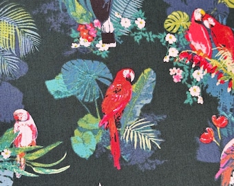 Art Gallery fabric - Parrot Grassland - Boscage Collection - 100% Cotton