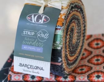 Art Gallery Fabrics Barcelona Strip Roll – Katarina Roccella Cotton Quilting Fabric