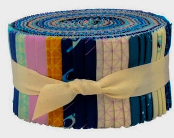 Art Gallery Fabrics Rocket Science Jelly Roll – 100% Cotton Quilting Strips