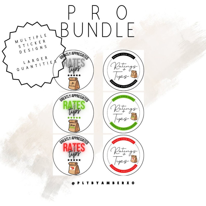 Uber Eats Delivery Stickers Doordash Ratings Postmates Tips Etsy